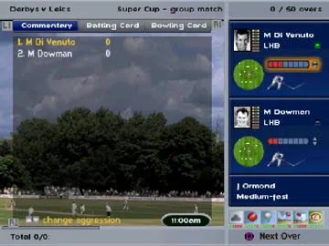 International Cricket Captain 2000 (EU) screen shot game playing